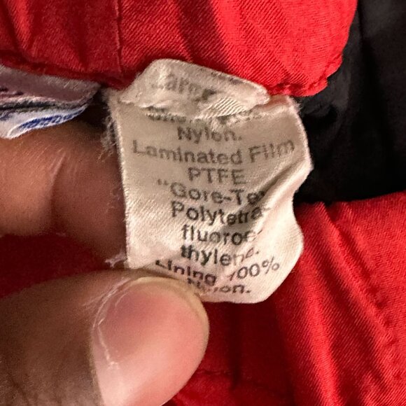 Sierra West Goretex Straight Fit Pant Women M Snow Ski VTG 90s Boarding Red Slim - Picture 7 of 16